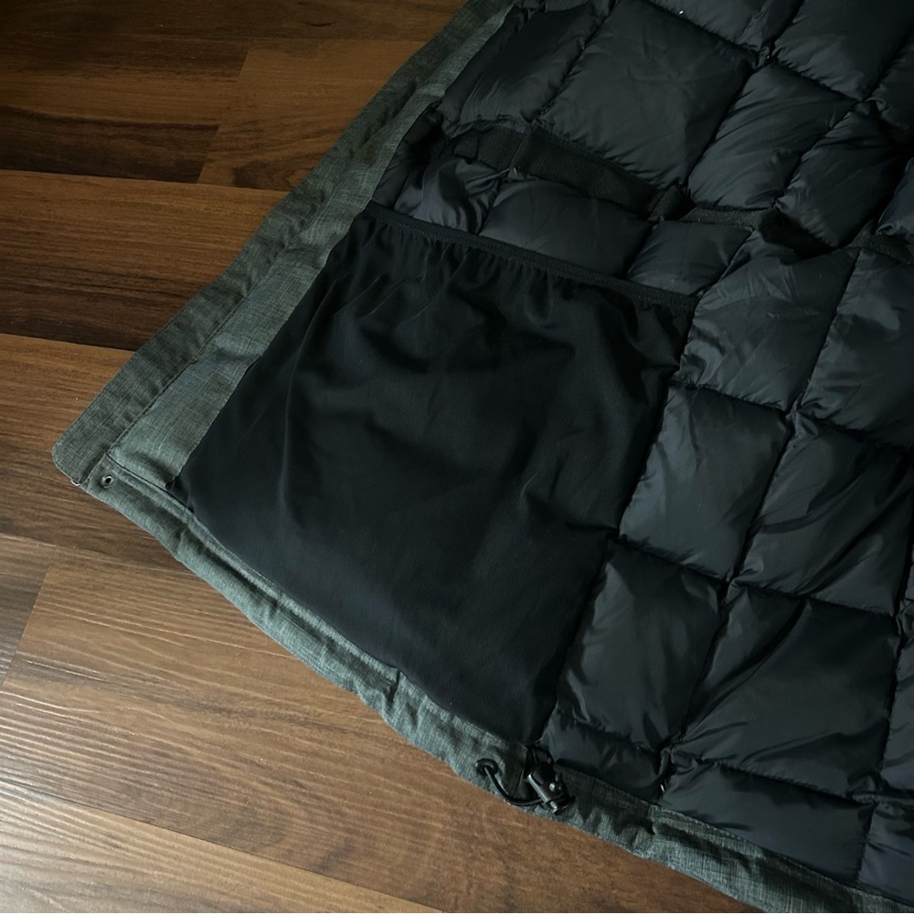 LL Bean Mens Baxter State Hooded Parka Coat Down Jacket Size XXL Reg Charcoal - Picture 8 of 16